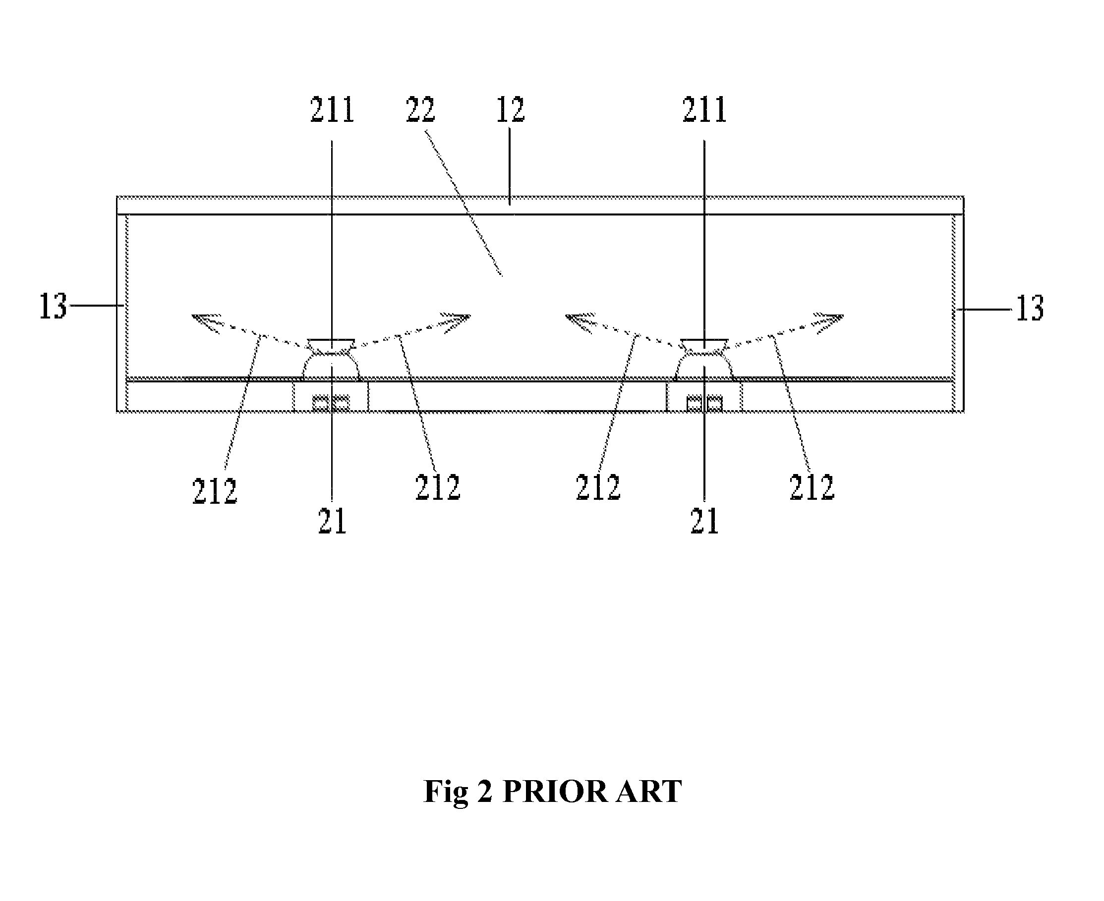 Direct-type backlight unit structure