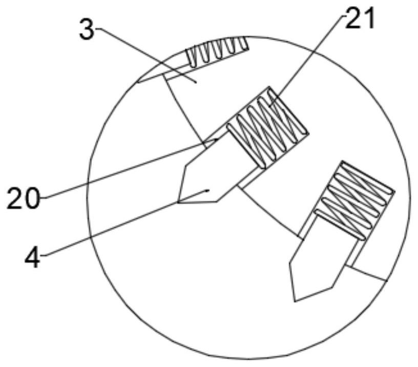 Solid building waste crushing and recycling device