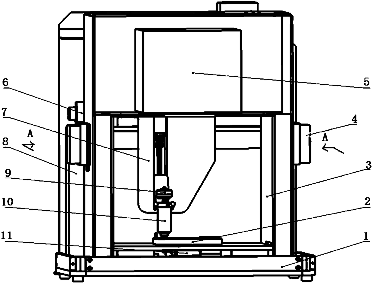 Biological 3D printing device with clean sterilization temperature control function