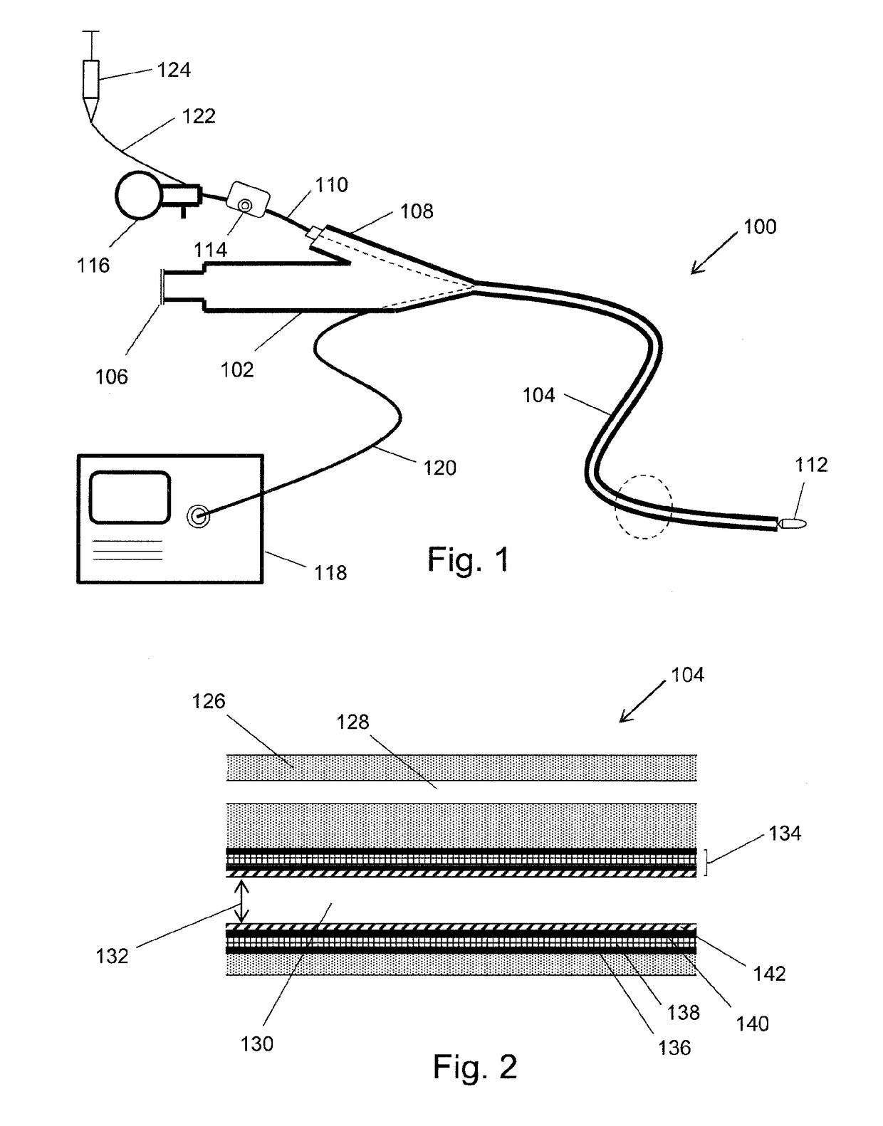 RF and/or microwave energy conveying structure, and an invasive electrosurgical scoping device incorporating the same