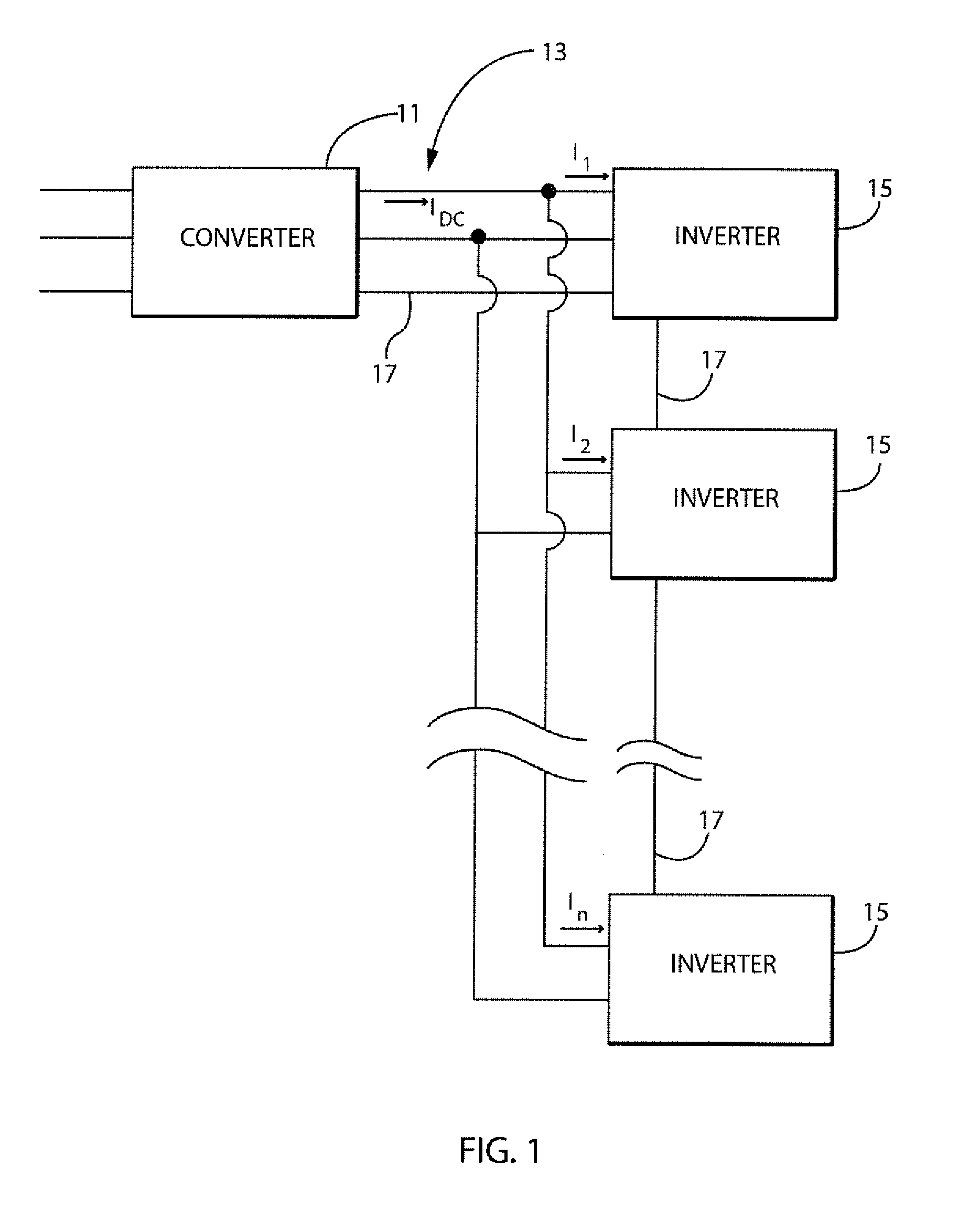 System and Method for Reducing Reactive Current on a Common DC Bus with Multiple Inverters