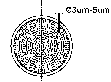 Medium-frequency ultrasonic atomizing spray head with polarizing in radial thickness direction