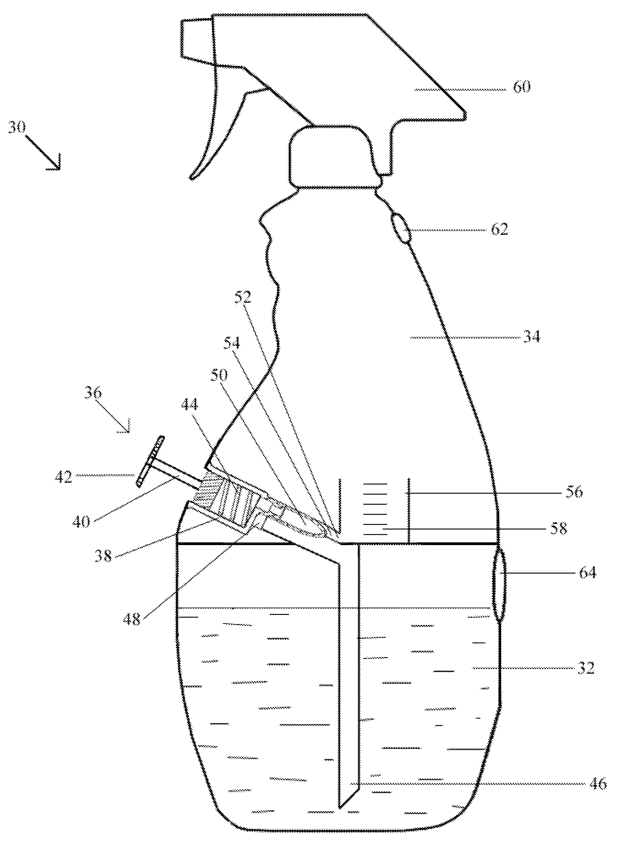 Refillable/reusable mixer bottle