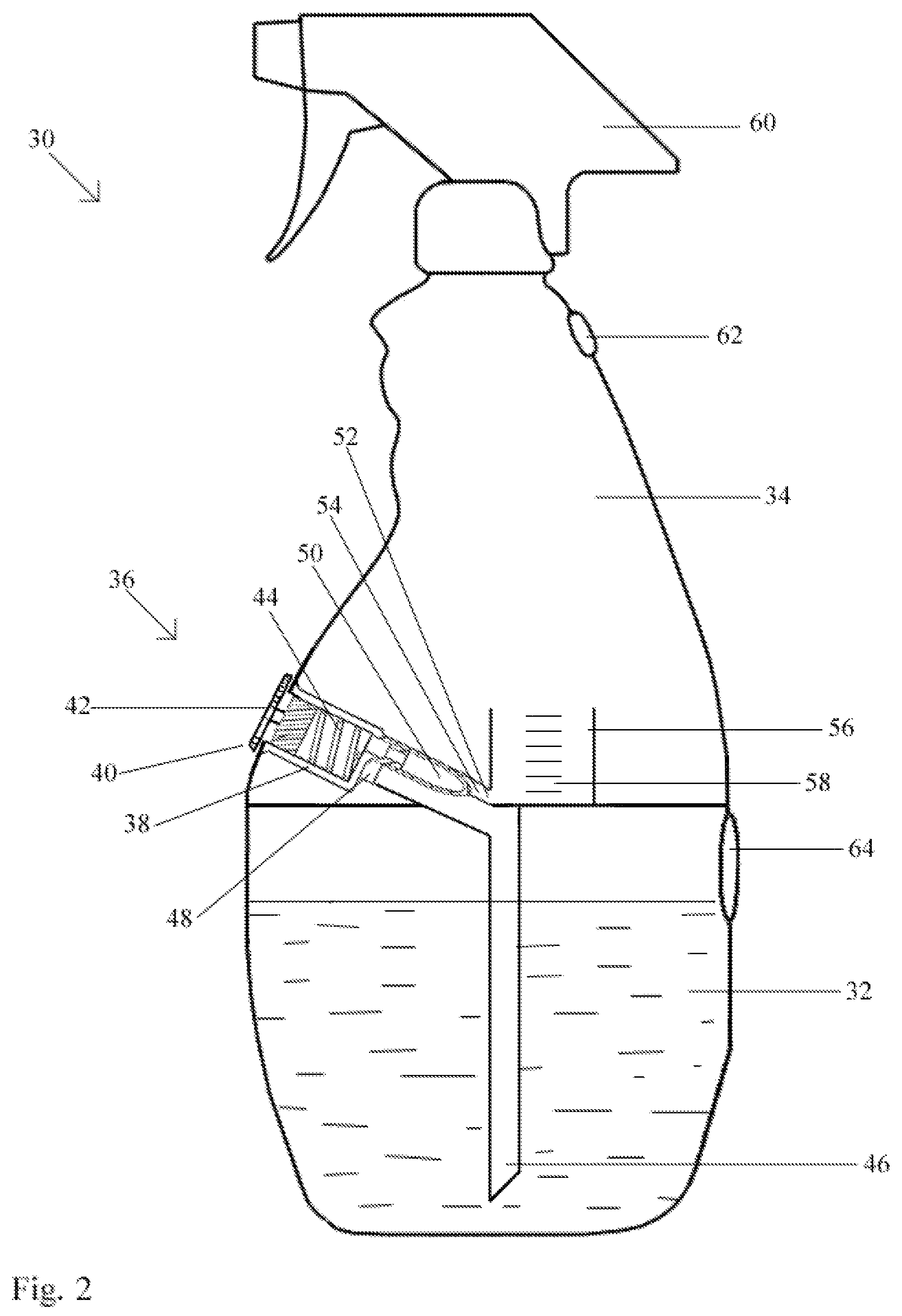 Refillable/reusable mixer bottle
