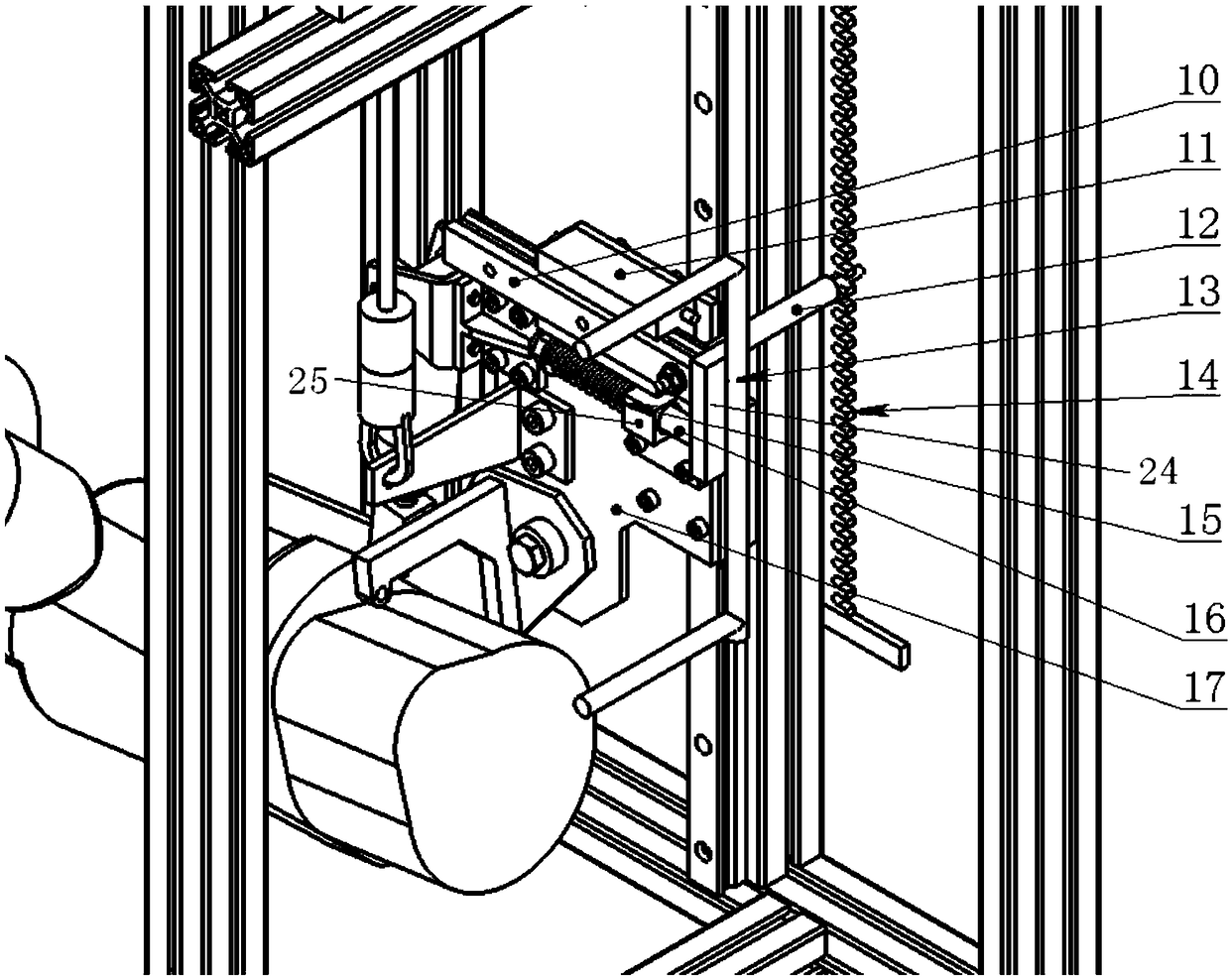 Semi-automatic operating mechanism of air coil nailer