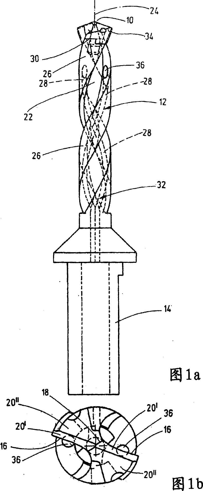Drilling tool with drill bit