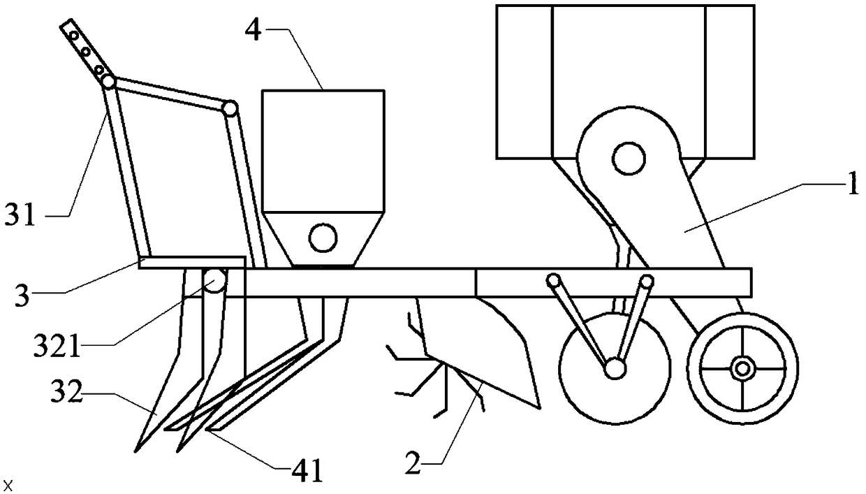 Combined wheat seeder