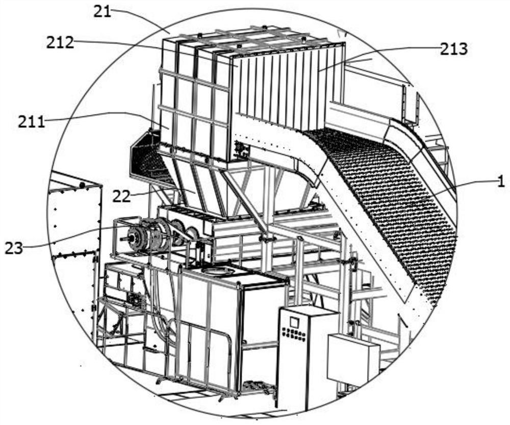 Garbage crushing treatment station