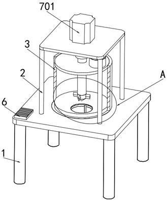 Automatic bin cleaning anti-blocking device for raw coal bin of thermal power plant