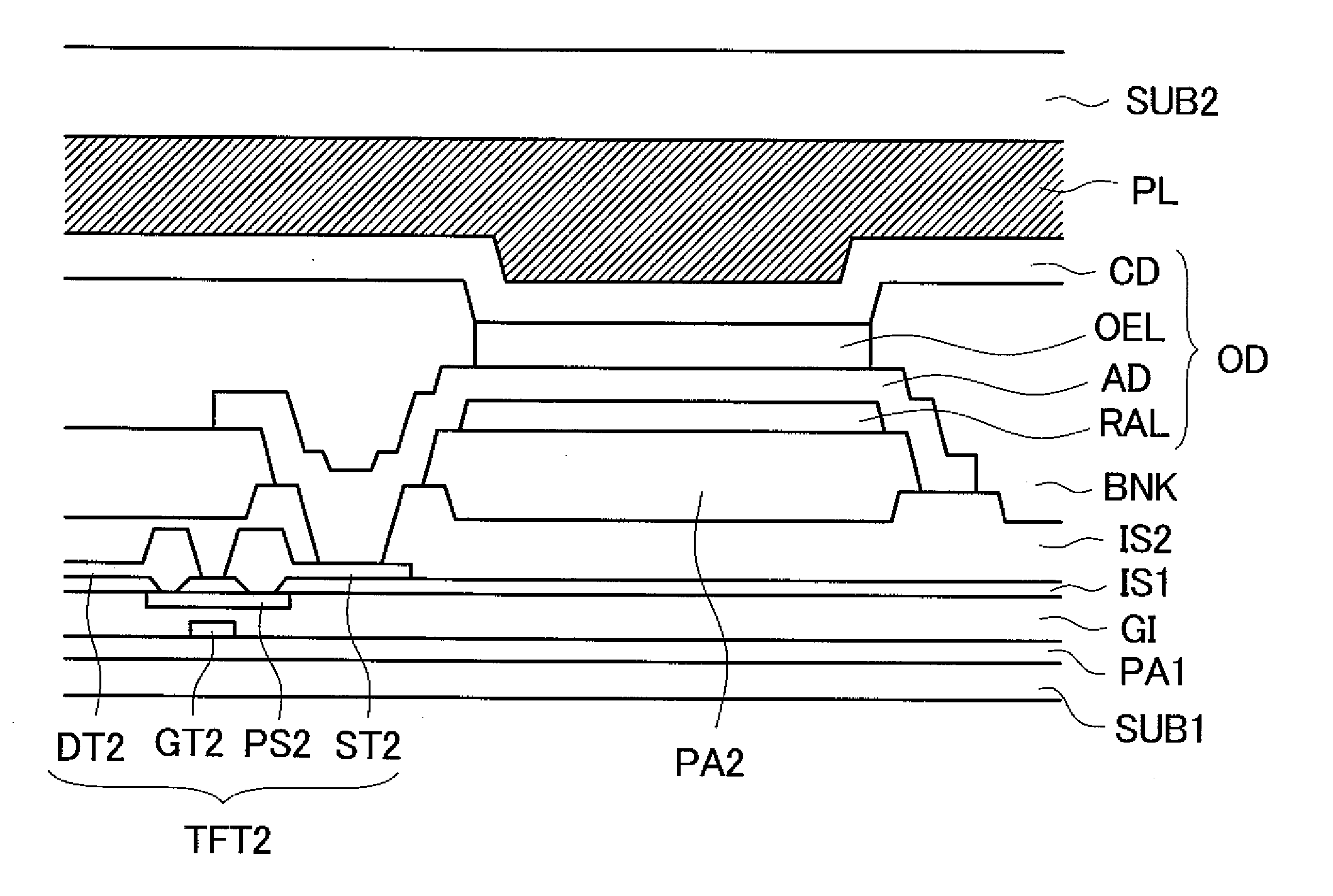 Organic el display device and manufacturing method thereof