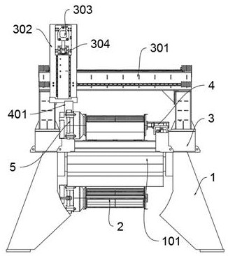 Machining residue cleaning and transferring device for laser-induced forming machine tool