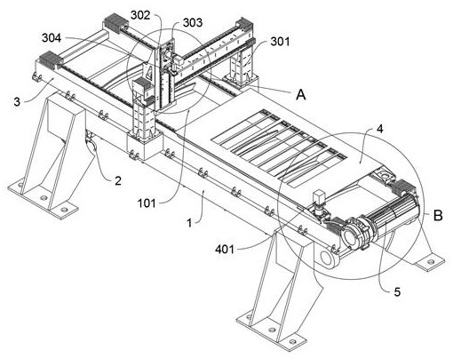 Machining residue cleaning and transferring device for laser-induced forming machine tool