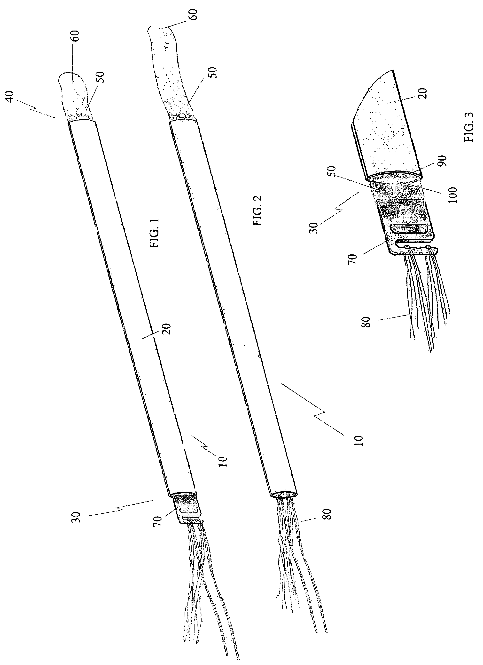 Implement for treating hair and method of treating hair using the same