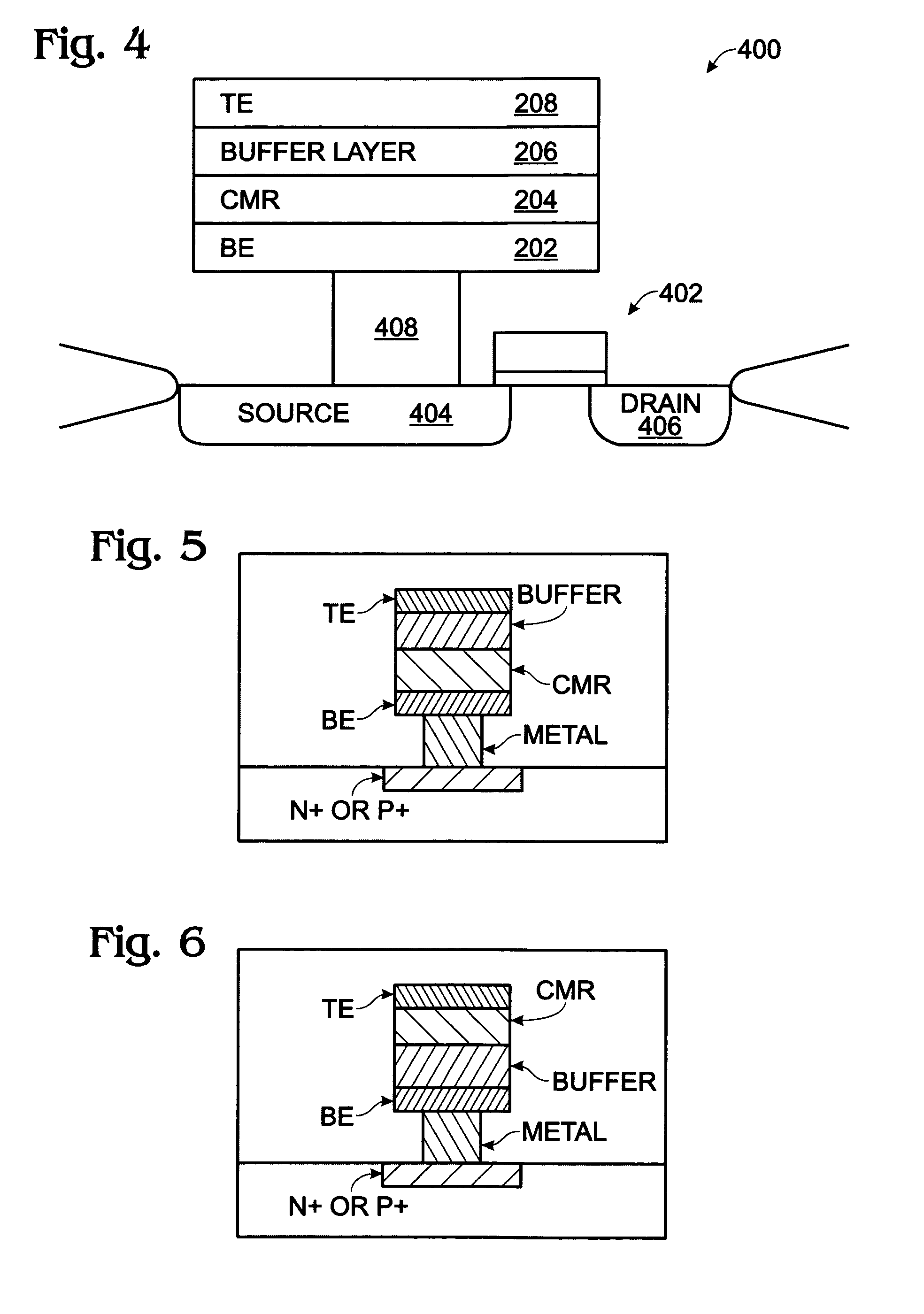 Buffered-layer memory cell