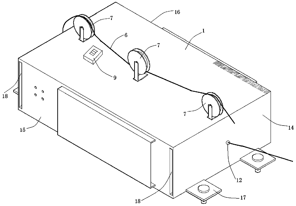 Municipal communication cable measuring device