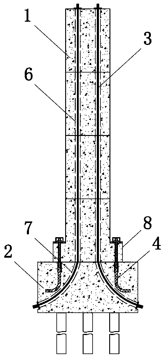 Self-resetting prefabricated assembled pier and construction method thereof