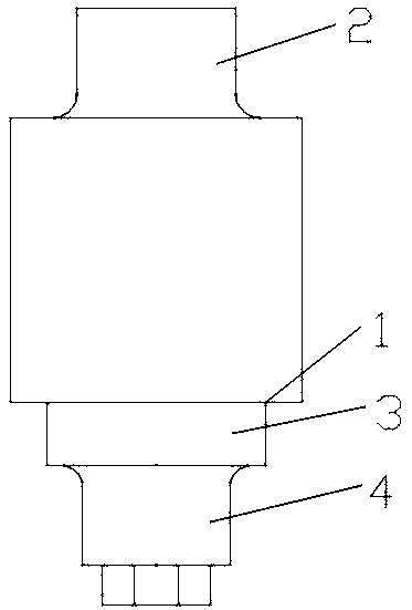 Improved nodular cast iron rail finishing roll and production method thereof