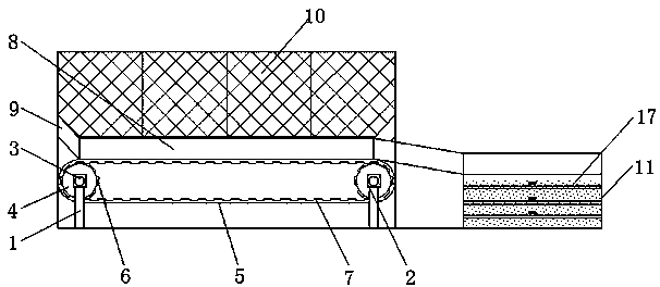 Egg collecting and conveying device with buffering function