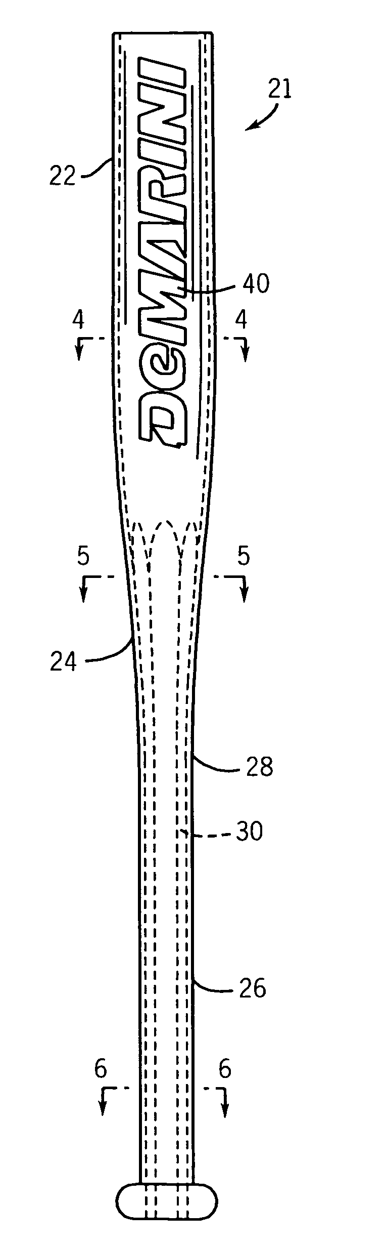 Injection-molded ball bat