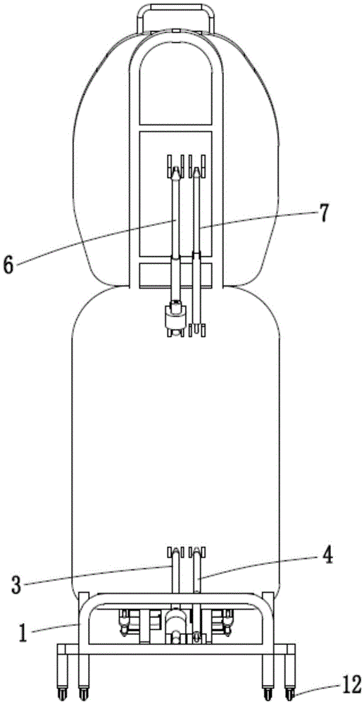 Standing bed with standing and squatting training function and ankle joint training function