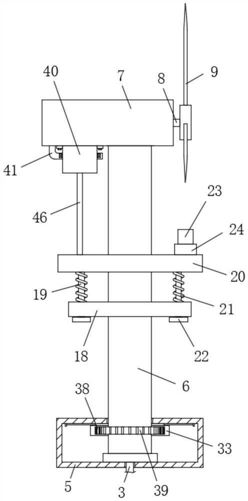 Offshore tide and wind power combined power generation device