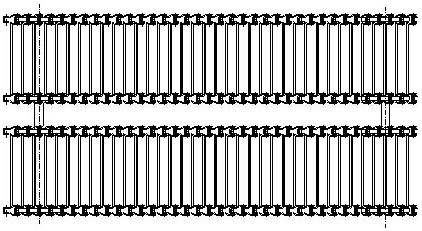 Traction type ash material scattering vehicle