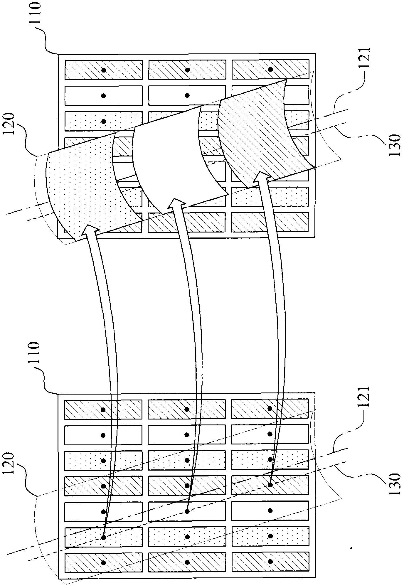 High density multi-view image display system and method with active sub-pixel rendering