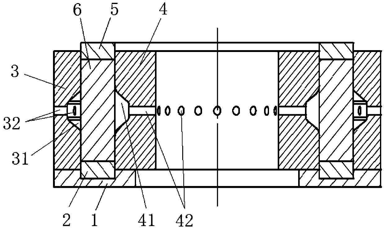 Processing method for crossed forged piece for supporting ITER magnet