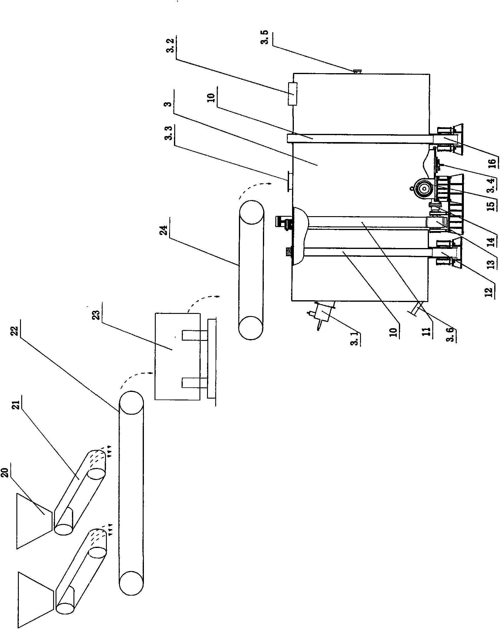Method and device for smelting jamesonite by bottom-blowing pool