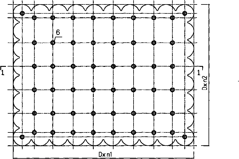 Underground granary enclosed by semi cylinder