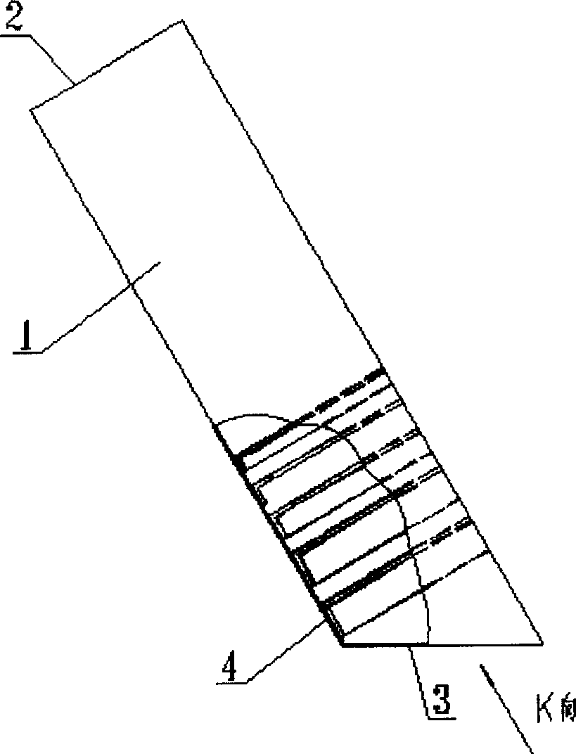 Method and device for reducing dust emission from lay-off elephant trunk