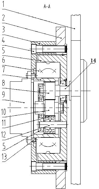 Insertion board star-wheel driving device in heading machine and application thereof