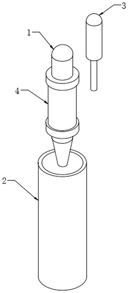 Temperature testing device used in cooperation with temporary plugging agent