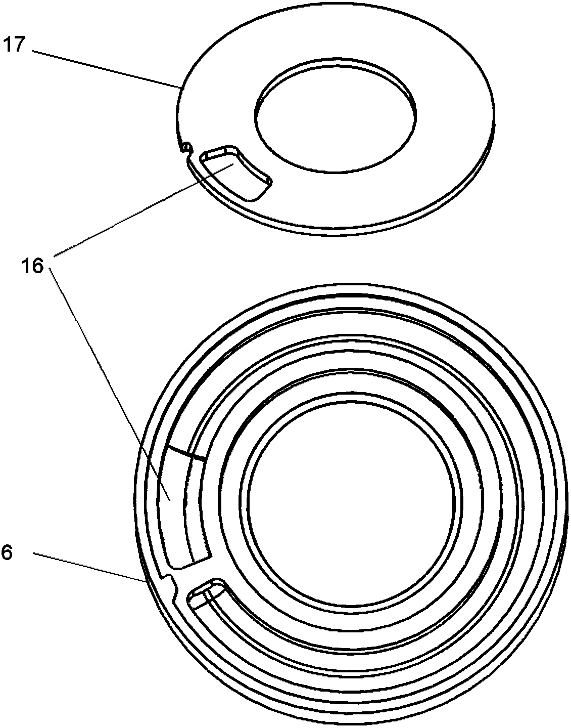 A liquid resistance mount for automobile engine with three liquid chamber structure