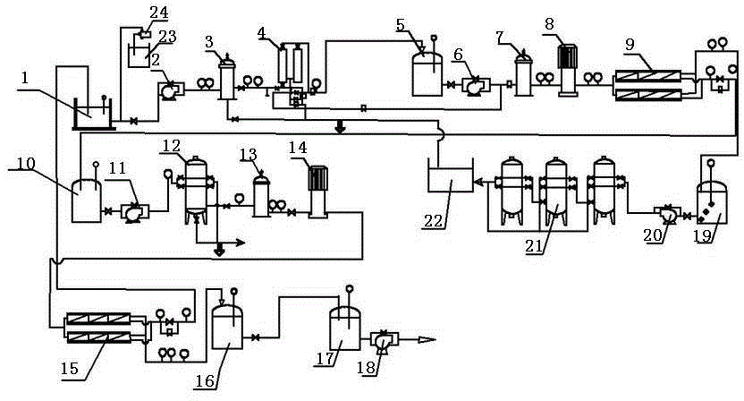 Recovery device for wastewater containing silver cyanide