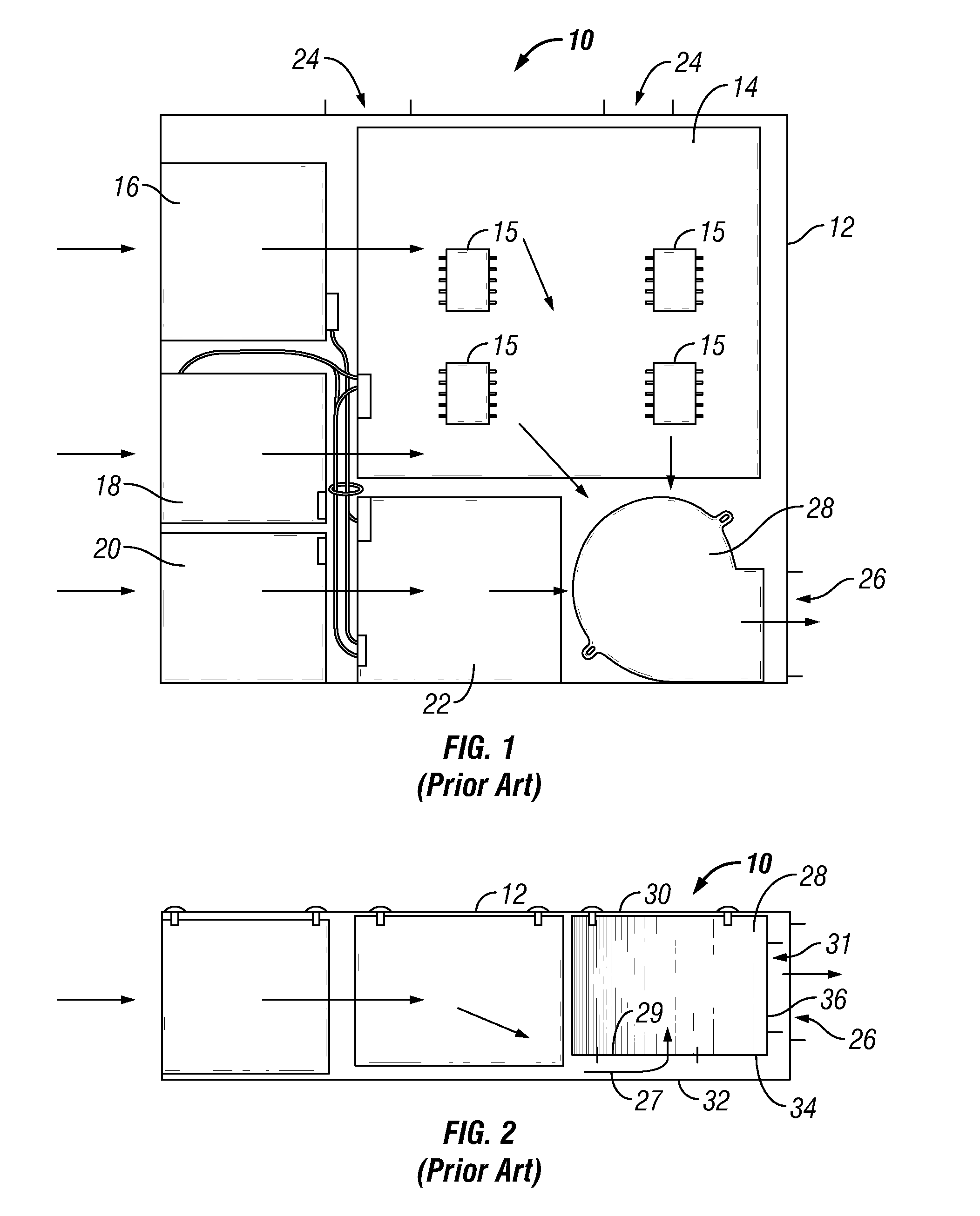 Cooling system with angled blower housing and centrifugal, frusto-conical impeller