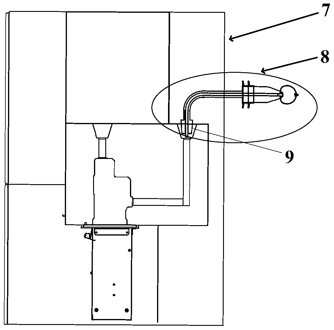 Integrated gas-insulated switchgear insulation testing device