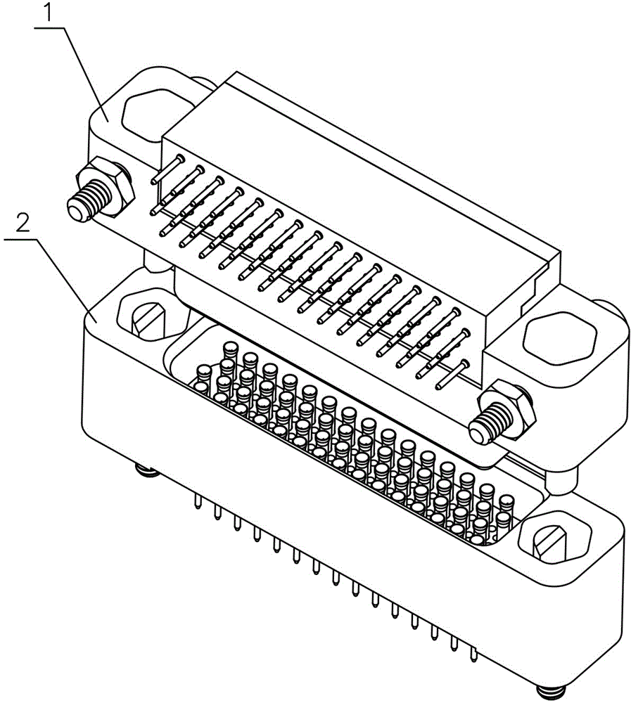 High-speed electric transmission connector requiring slight plug-pull force