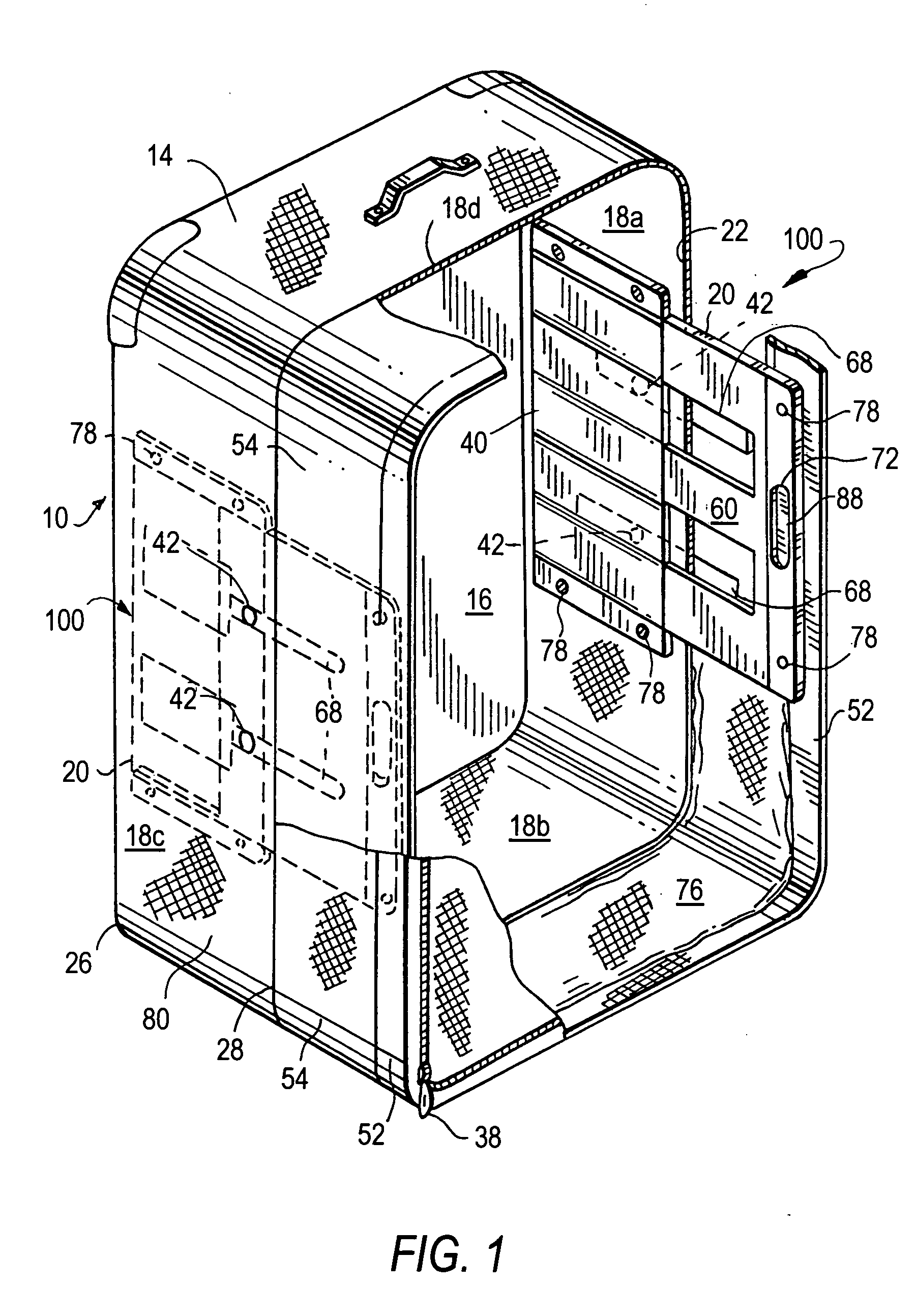 Expandable luggage with locking expansion mechanism