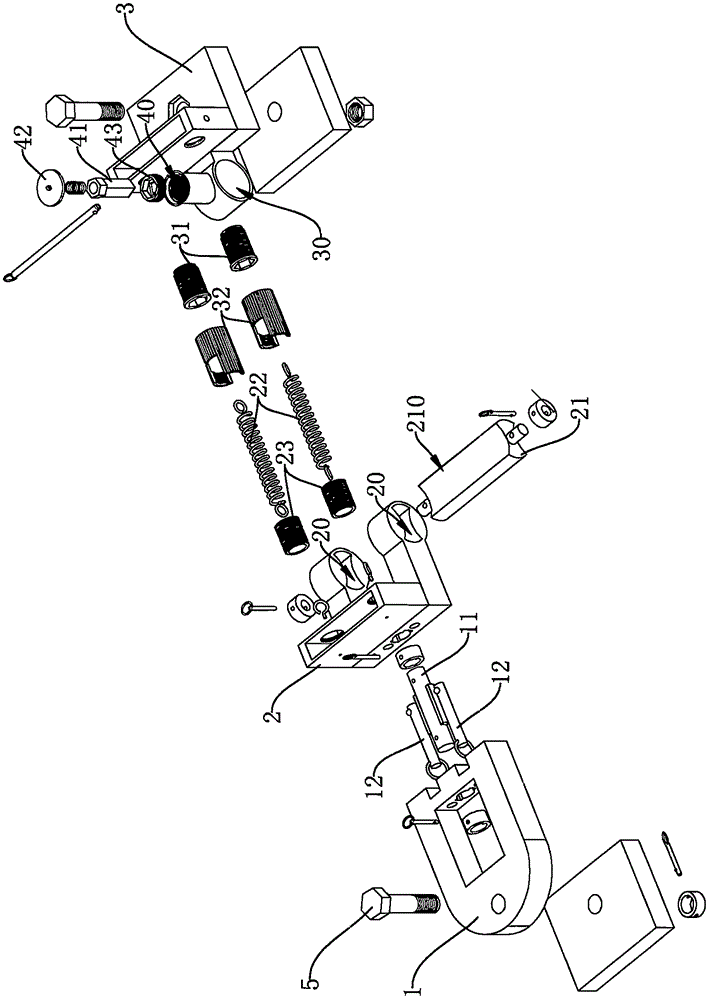 Connection structure for tractor