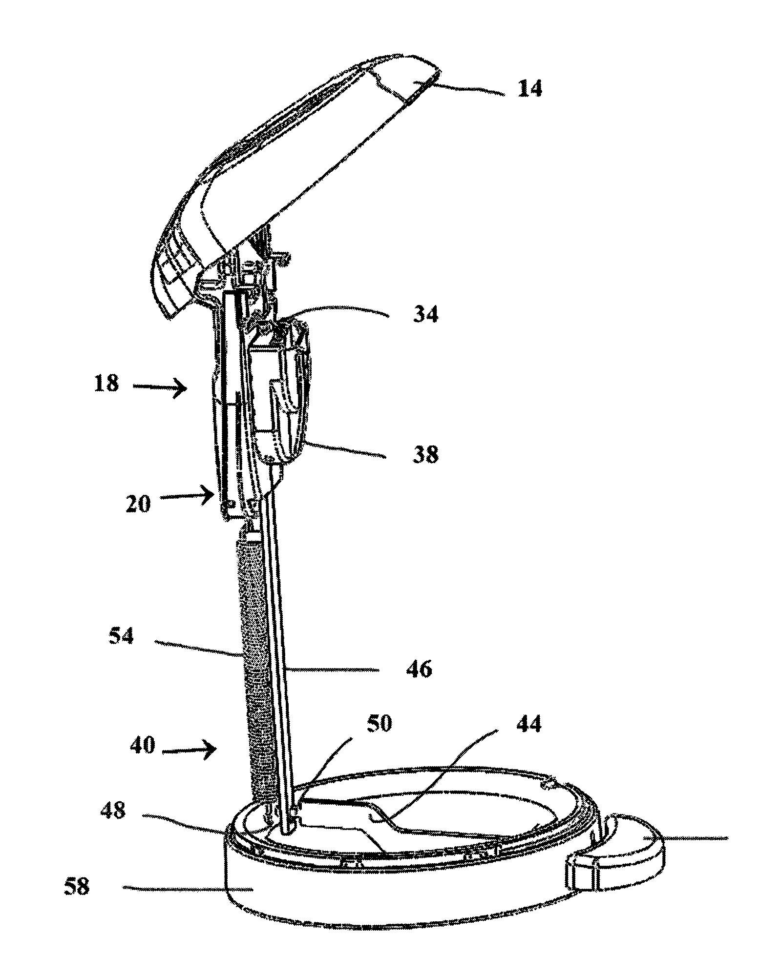 Waste disposal device with self-closing lid