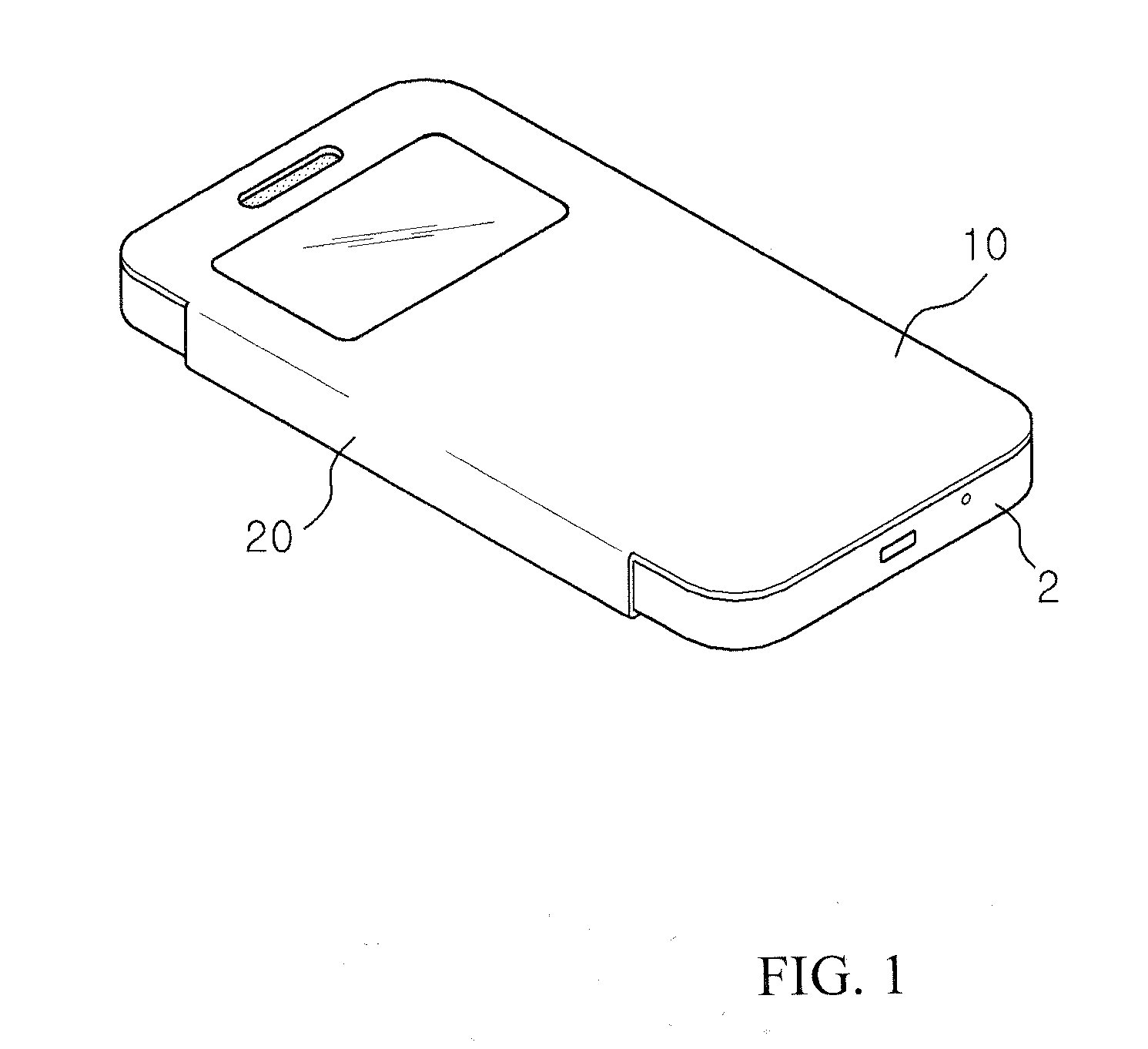 Flip type case for portable electronic device