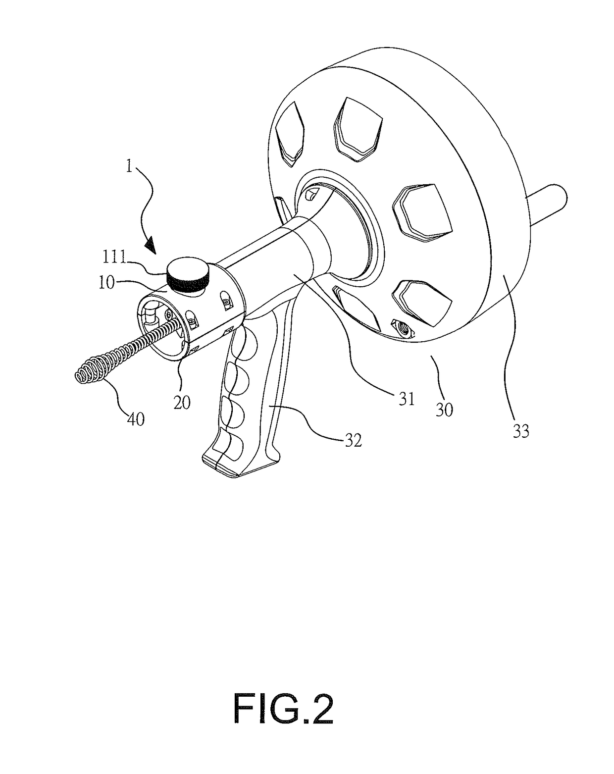 Cable Feeding Device for Drain Cleaner