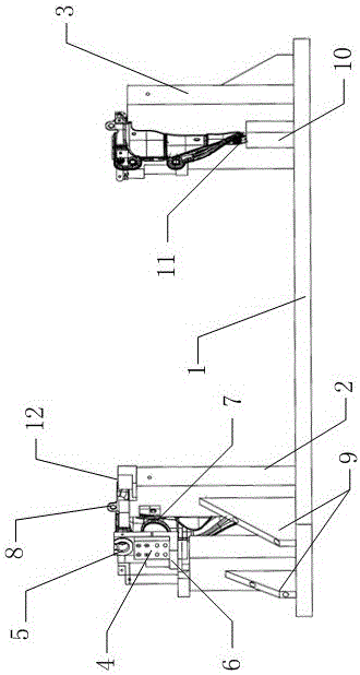 Repair welding positioning device for automobile instrument panel bracket