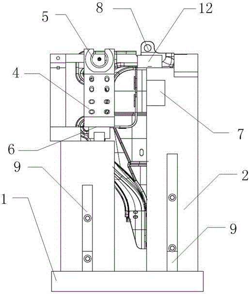 Repair welding positioning device for automobile instrument panel bracket