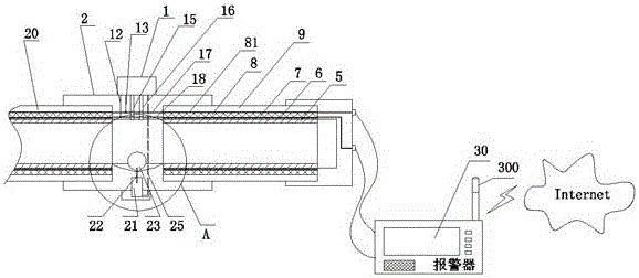 High-strength plastic pipe and network application system thereof