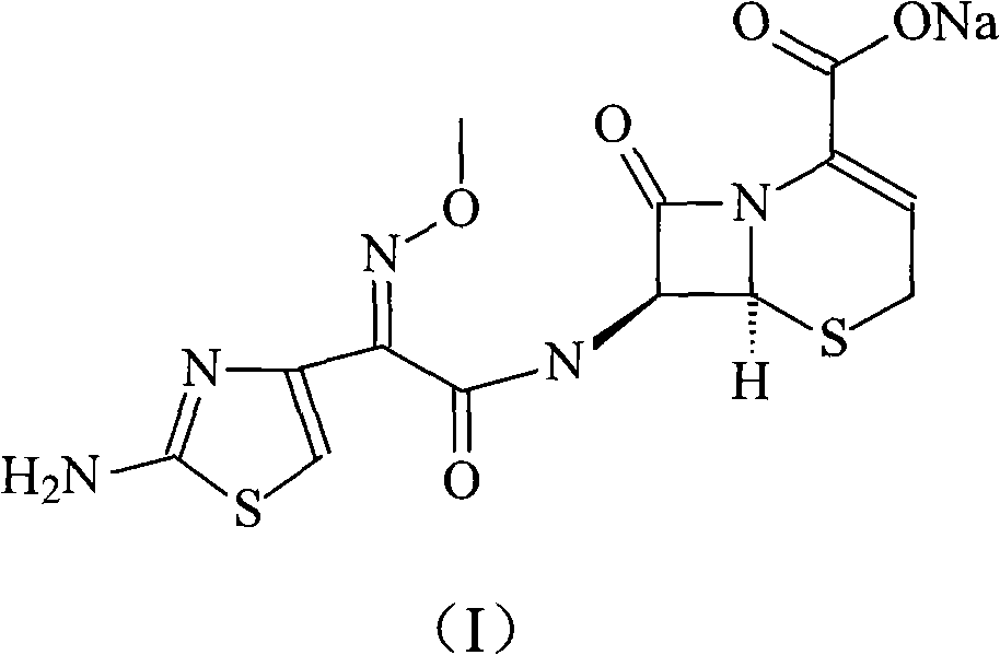 Ceftizoxime sosium compound of new way
