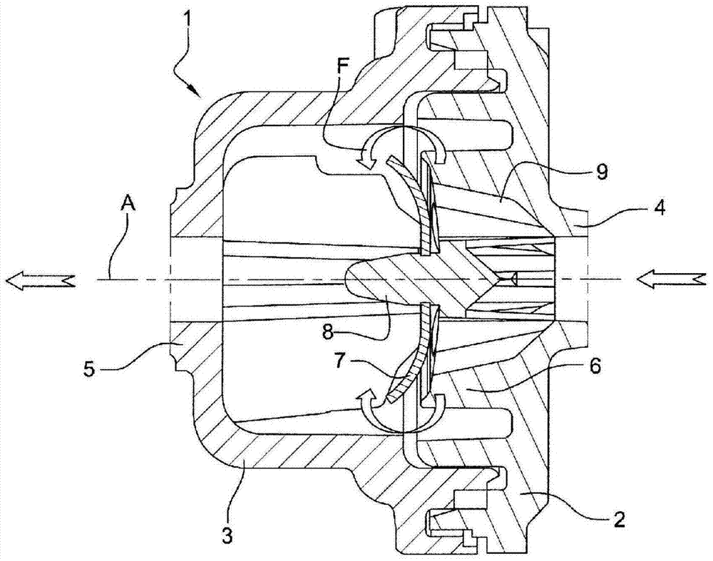 Check valve with flexible membrane