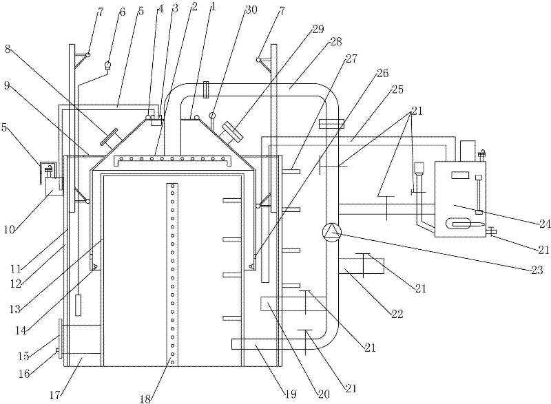 Floating cover type dry fermentation biogas digester device