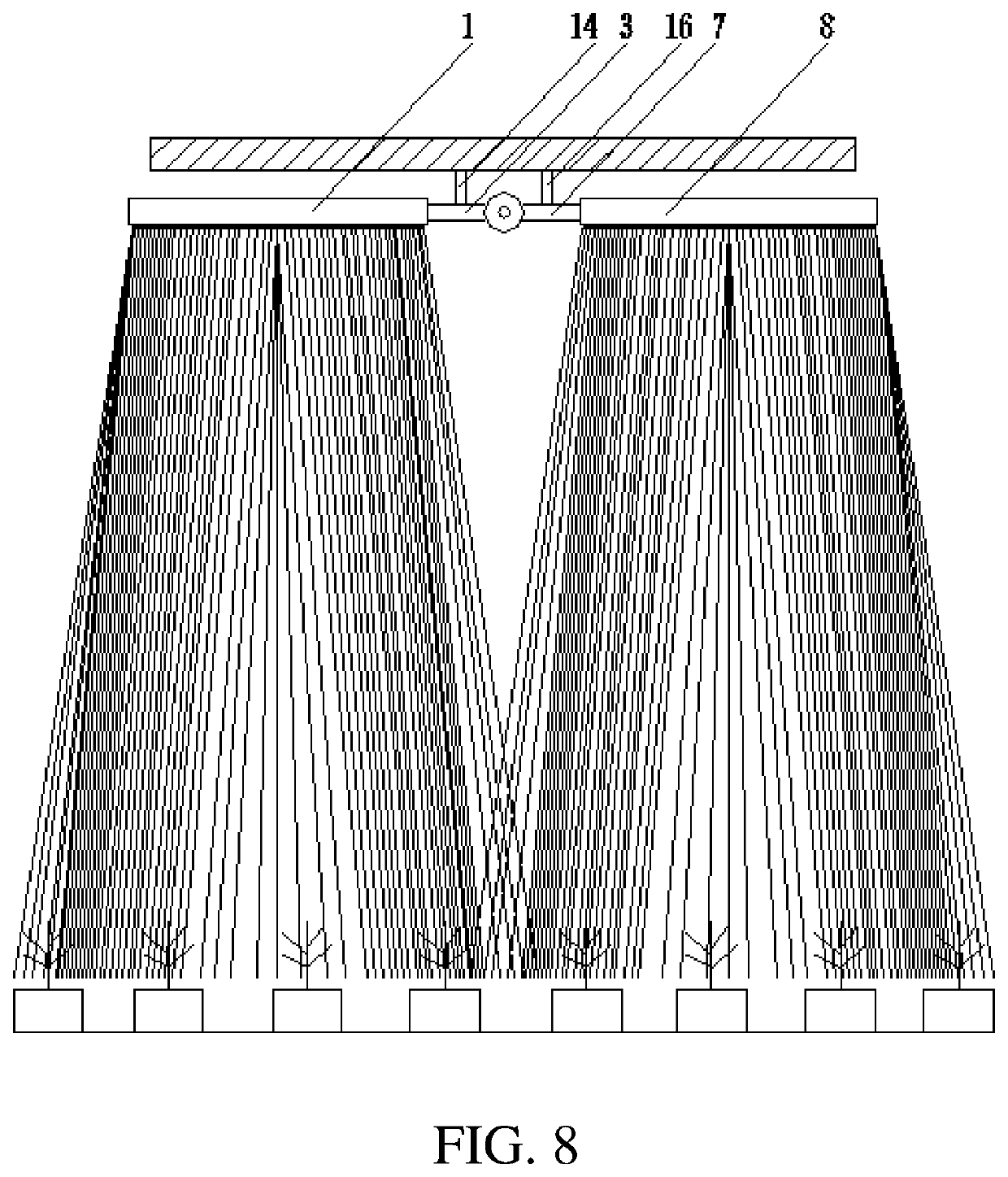 Panel type combined plant lamp